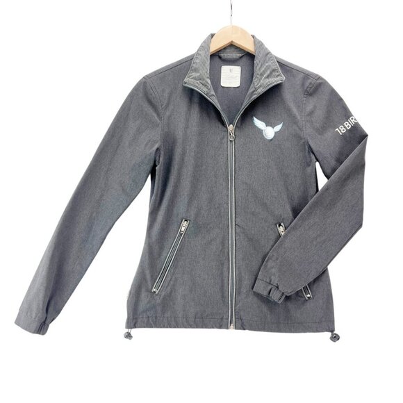 Linksoul 18 Birdies John Ashworth Golf Full Zip Jacket Size XS - Picture 1 of 9